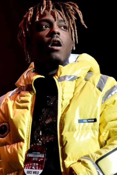 Juice Wrld Power 1051s Powerhouse 2018 Puffer Hooded Jacket