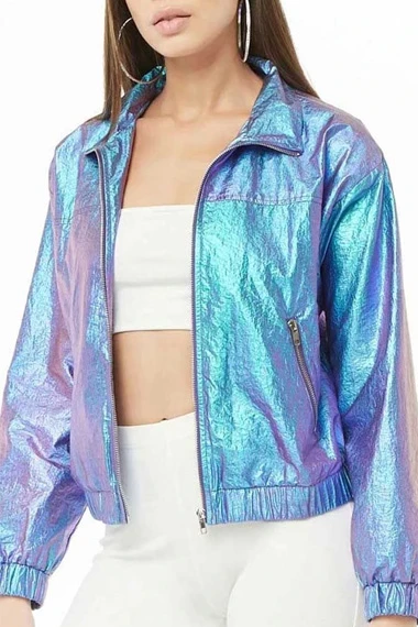 Jadah Marie Flynn Julie And The Phantoms Blue Satin Jacket