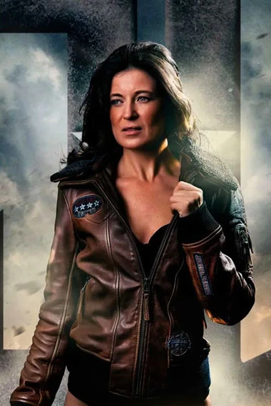 Justice League Champion Of Justice Aviator Shearling Jacket