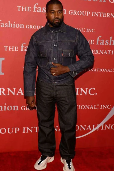 Mens Kanye Omari West Street Style Casual Blue Denim Coat