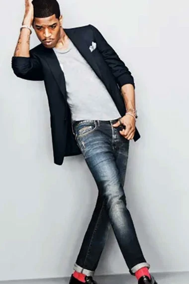 Kid Cudi GQ Street Style Mens Casual Black Cotton Blazer