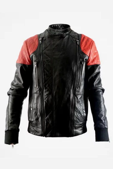 Champ Kid Cudi Surface To Air Mens Biker Black Leather Jacket kid-cudi-surface-to-air-jacket