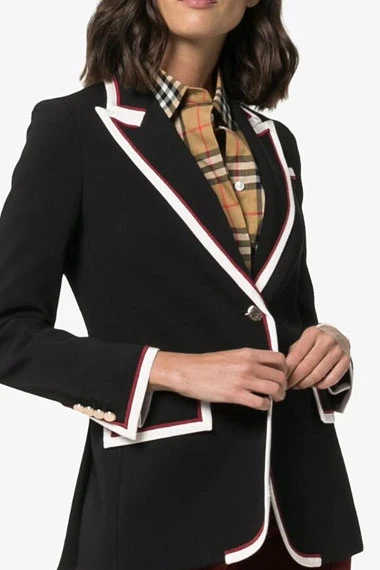 Helene Killing Eve Camille Cottin Black Wool Trench Blazer