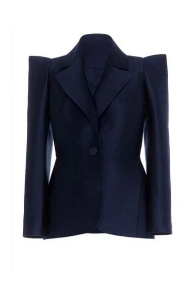 Killing Eve TV Series Villanelle Jodie Comer Blue Wool Blazer