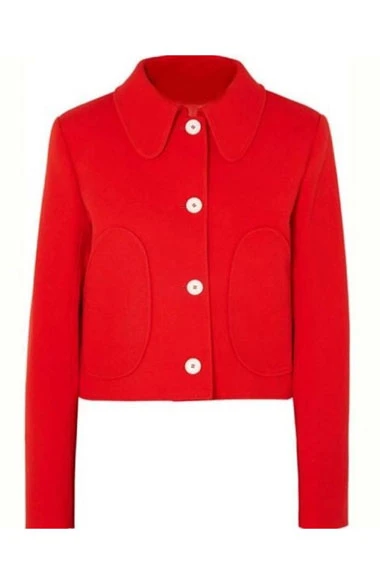 Villanelle Killing Eve TV Series Jodie Comer Red Wool Jacket