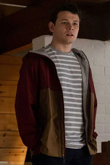 Killing Eve Sean Delaney Kenny Stowton Red Hooded Jacket
