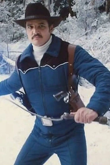 Pedro Pascal Whiskey Kingsman Golden Circle Blue Cotton Jacket