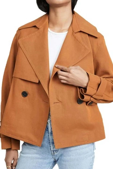 Nancy McKenna LAs Finest Jessica Alba Brown Belted Jacket
