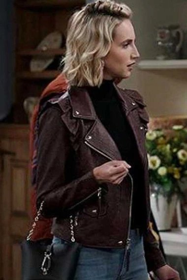 Mandy Baxter Molly McCook Last Man Standing Biker Jacket