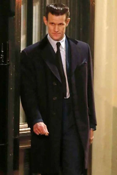 Matt Smith Jack Last Night in Soho Black Wool Trench Coat