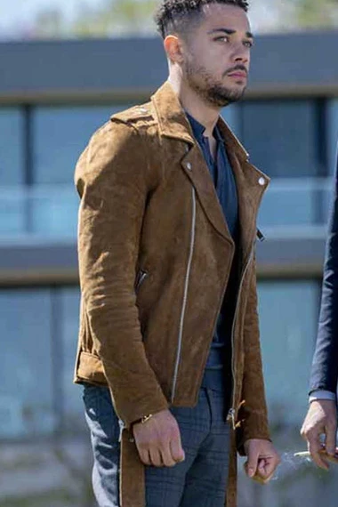 Nick Creegan Richard Wheatley Law And Order Brown Suede Jacket