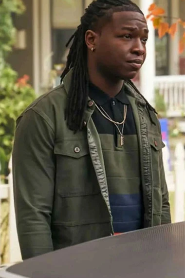 Legacies TV Series Kaleb Hawkins Chris Lee Green Cotton Jacket