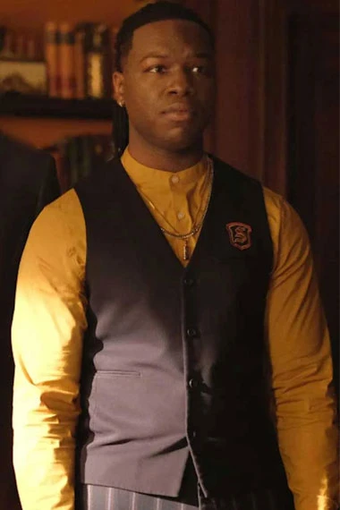 Kaleb Hawkins Legacies TV Series Chris Lee Black Cotton Vest