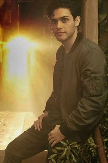 Landon Kirby Legacies Aria Shahghasemi Brown Bomber Jacket