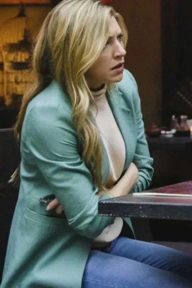 Legends of Tomorrow Jes Macallan Ava Sharpe Blue Wool Blazer