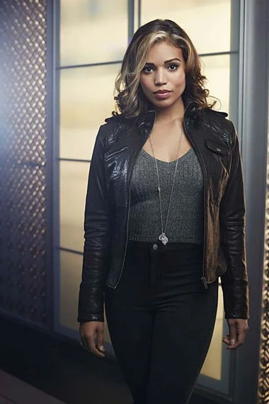 Hawkgirl Legends of Tomorrow Ciara Renee Black Leather Jacket