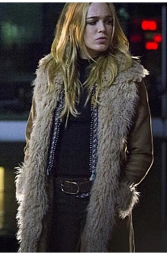 Legends Of Tomorrow Caity Lotz White Canary Sara Lance Coat caity-lotz-legends-of-tomorrow-cotton-coat