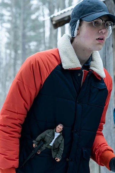 Coby Bird Locke And Key Rufus Whedon Blue Puffer Jacket