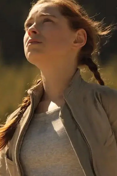 Mina Sundwall Penny Robinson Lost in Space Brown Cotton Jacket lost-in-space-penny-robinson-sundwall-jacket