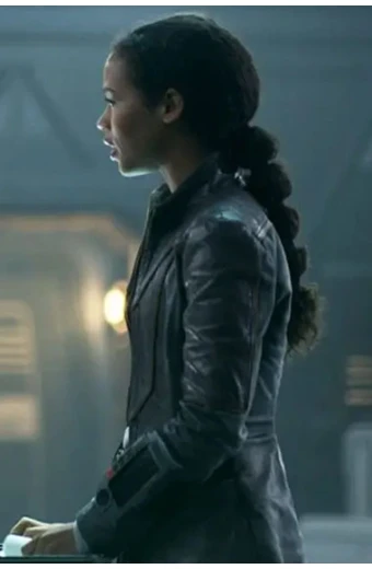Judy Robinson Taylor Russell Lost Space Black Leather Jacket lost-in-space-taylor-black-jacket