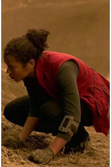 Lost In Space Judy Robinson Taylor Russell Red Cotton Vest