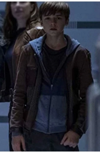 Lost Space Will Robinson Maxwell Jenkins Brown Cotton Jacket lost-in-space-will-robinson-max-brown-jacket