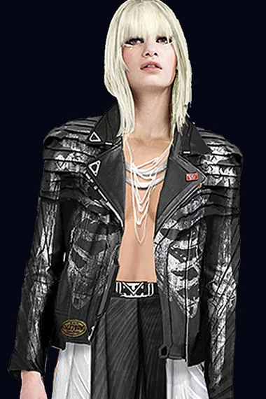 Ivrina Love Death Robots Christine Adams Black Quilted Jacket