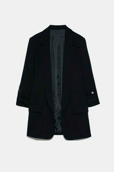 Lauren German Lucifer TV Show Chloe Decker Black Wool Blazer