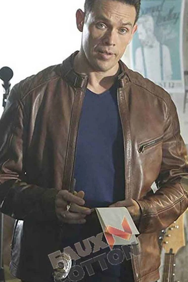 Dan Espinoza Kevin Alejandro Lucifer Brown Bomber Jacket