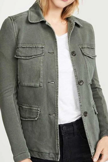 Desi Nguyen Levy Tran Macgyver TV Series Green Cotton Jacket