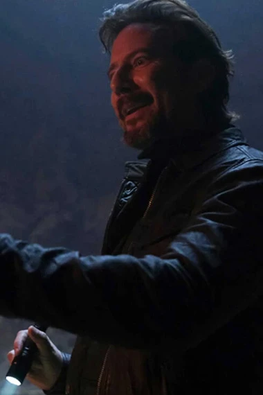 Russ Taylor MacGyver Henry Ian Cusick Black Leather Jacket