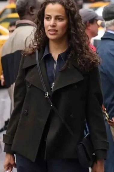 Manifest Athena Karkanis Grace Stone Black Wool Pea Coat