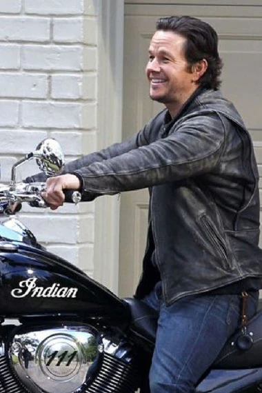 Daddys Home Mark Wahlberg Dusty Mayron Biker Distressed Jacket mark-wahlberg-daddy-home-jacket