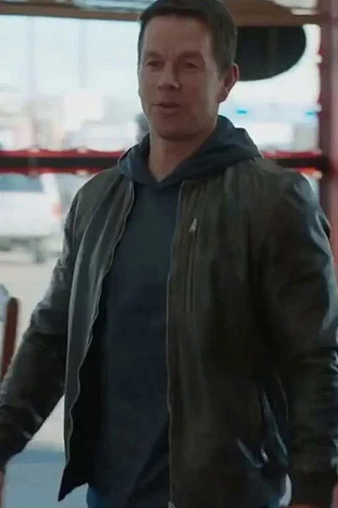 Spenser Confidential Mark Wahlberg Bomber Brown Leather Jacket