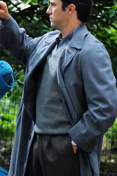 Marvelous Mrs Maisel Milo Ventimiglia Sylvio Long Trench Coat