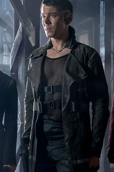 The Matrix Resurrections Brian Smith Berg Black Drape Coat