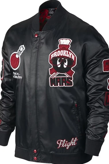 Marvin The Martian Air Jordan Bomber Leather Jacket