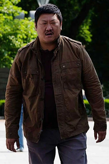 Baron Benedict Wong Gemini Man Mens Brown Cotton Jacket