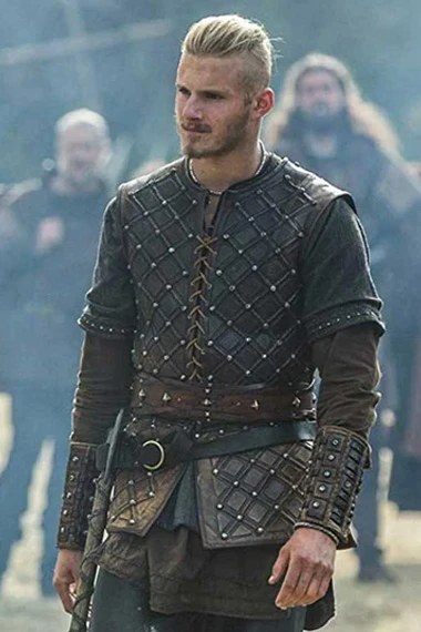 Bjorn Lothbrok Vikings Alexander Ludwig Brown Vest