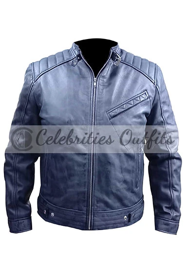 Bourne Legacy Jeremy Renner Aaron Cross Black Leather Jacket