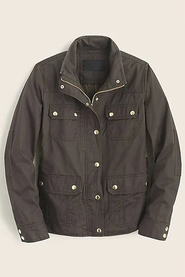 Taylor Rentzel MacKenzie Meehan Bull Black Cotton Jacket