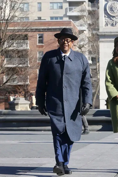 CL Franklin Forest Whitaker Respect Grey Wool Trench Coat