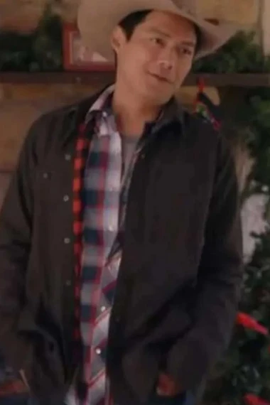 Charles Archie Kao Christmas at the Ranch Black Cotton Jacket
