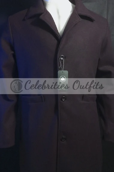 The Addams Family Uncle Fester Addams Wool Trench Coat