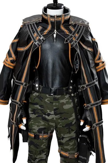 Yakumo Shinonome Code Vein Gaming Black Leather Cosplay Coat