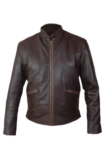 Sam Flynn Tron Legacy Garrett Hedlund Brown Leather Jacket tron-legacy-garrett-hedlund-jacket