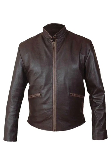 Tron Legacy Garrett Hedlund Sam Flynn Brown Leather Jacket
