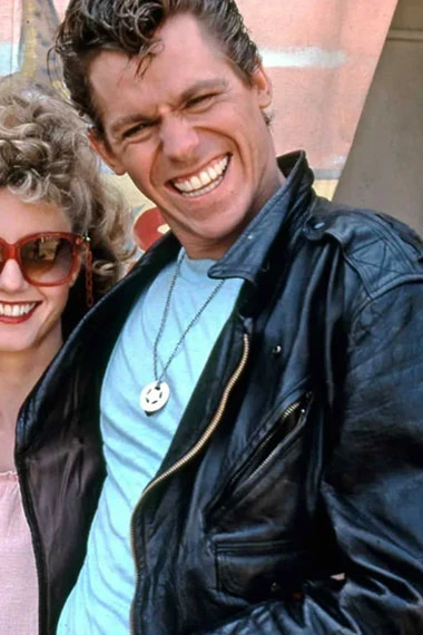 Jeff Conaway Grease Kenickie Murdoch Bomber Black Biker Jacket