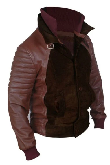 Horns Daniel Radcliffe Ig Perrish Biker Brown Quilted Jacket horns-daniel-radcliffe-leather-jacket