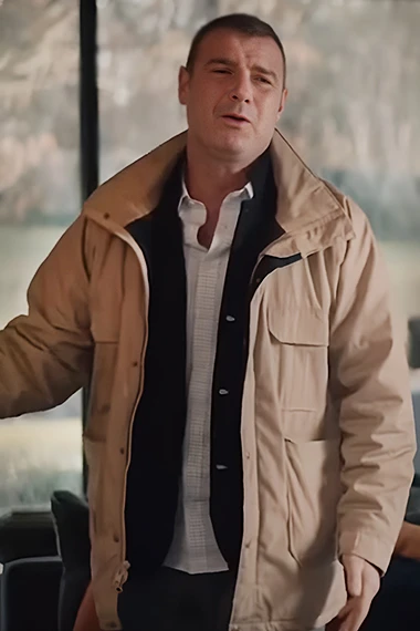 Drew Hagel Human Capital Liev Schreiber Beige Cotton Jacket